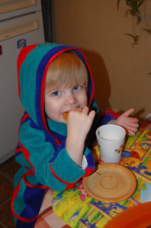 С молочком... Вкууусно...