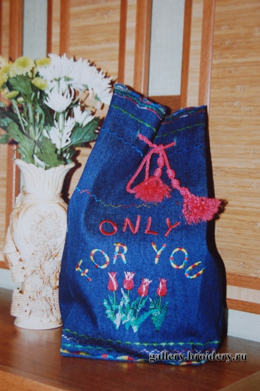 Мешок для подарков на 8 марта