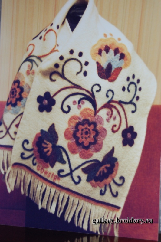 Палантин "рябинка"