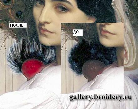 Обрабтка изображения для машинной вышивки. 