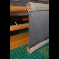 Пластины набраны через веревочку и заварены...