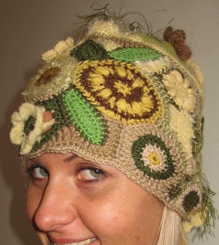 шапка, техника фриформ