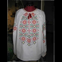 Батистовая рубаха, без стабилизаторов, крестик 