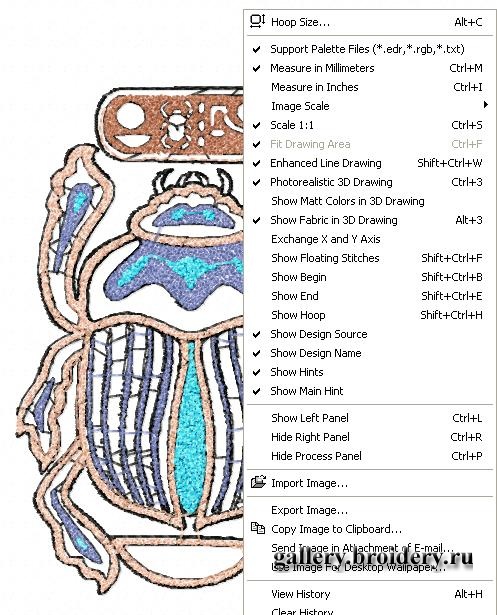 Работа в Embird. Обучение. 
