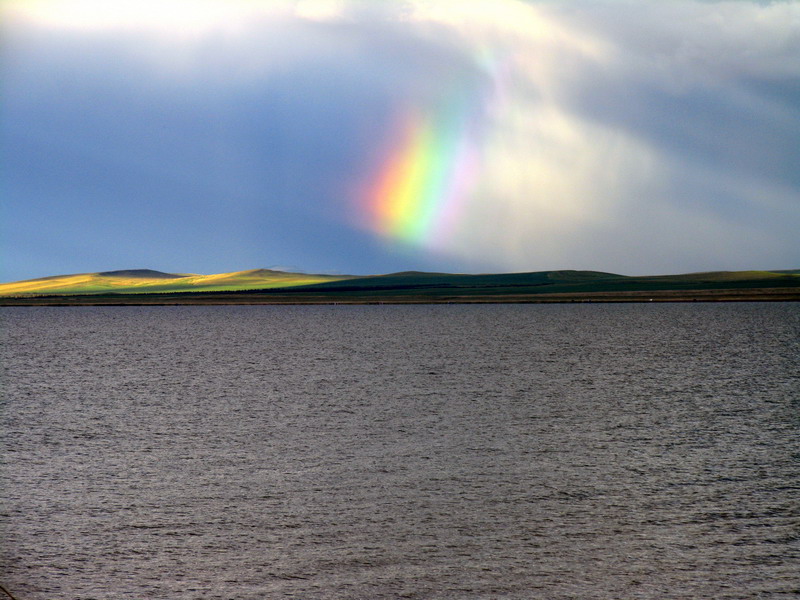Озеро Белё  Хакасия радуга