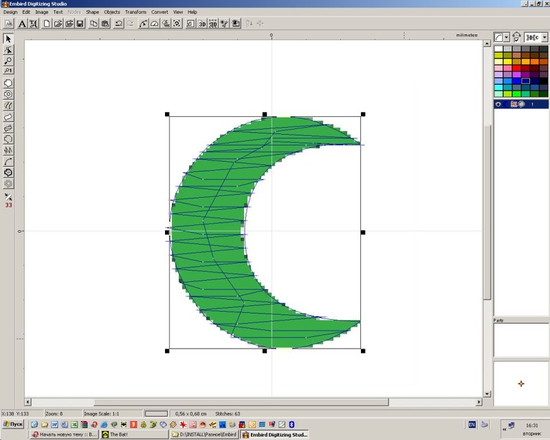 Луна вышитая