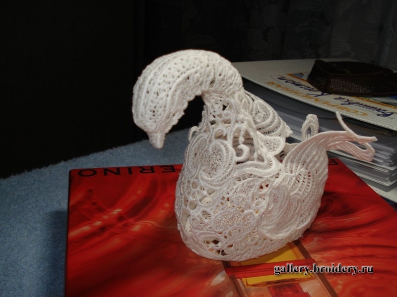 Кружево на вышивальной машине. Brother Innovis