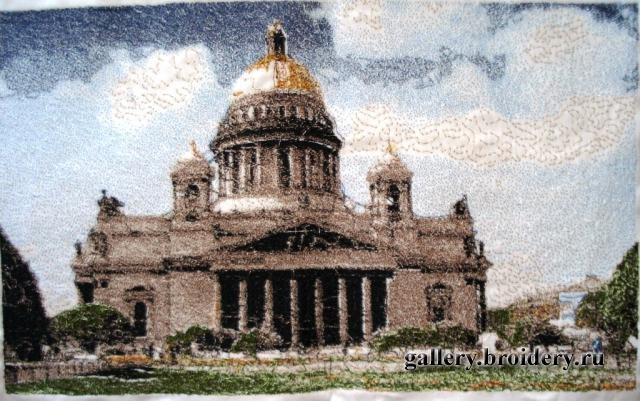 Дизайн машинной вышивки в технике Сфумато. Программа Embird. Машинная вышивка