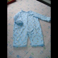 Трикотажная пижама на оверлоке