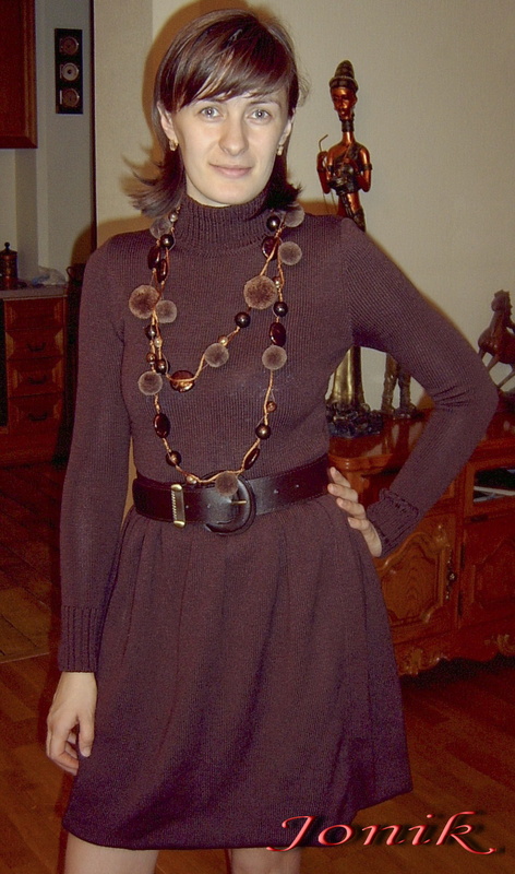 Вязание на машине. Платье. 