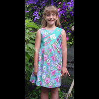 2008Ася-Зелёное_платье_с_лилиями-1