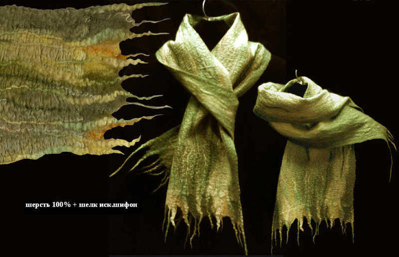 шарфик "Таежный мох"