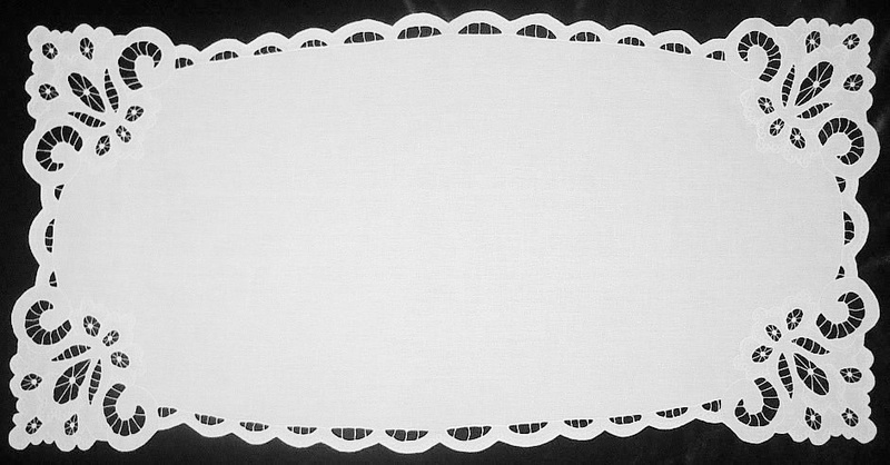 Салфетка прямоугольная белая