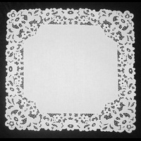 Салфетка квардратная белая