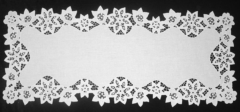 Дорожка прямоугольная белая