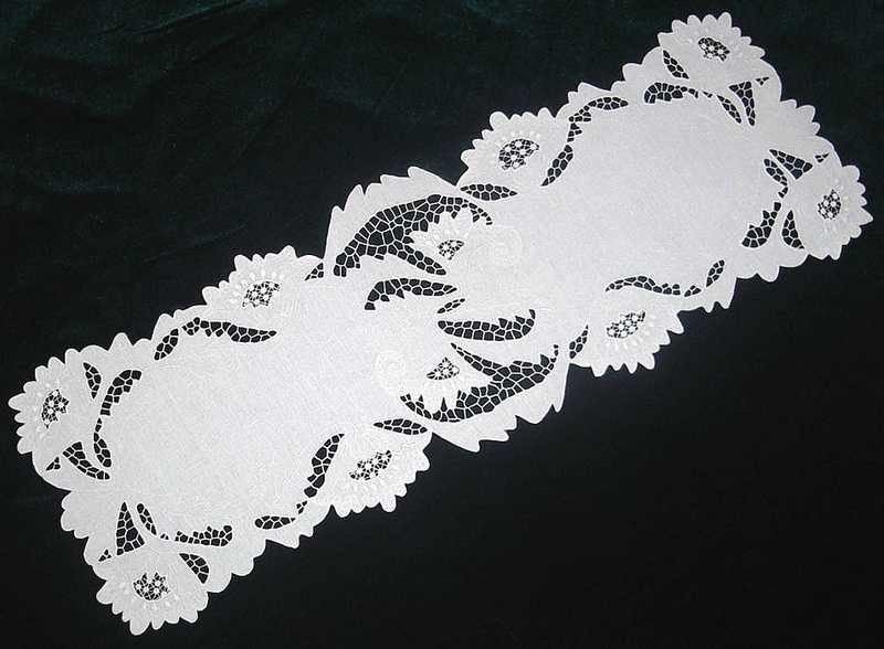 Дорожка прямоугольная белая