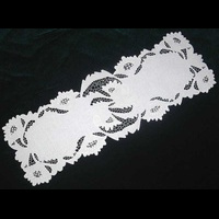 Дорожка прямоугольная белая