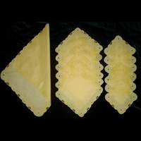 Набор салфеток желтого цвета для столовых и чайных приборов на 6 персон