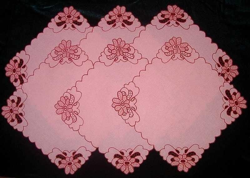 Набор салфеток для столовый приборов на 6 персон