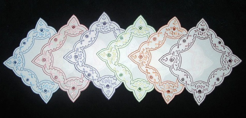 6 салфеток из столового набора на 12 персон