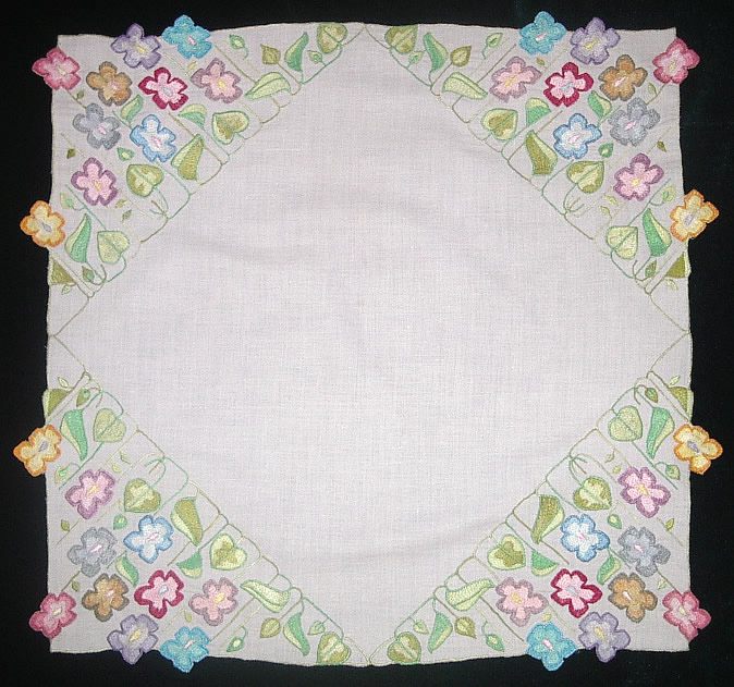 Салфетка квадратная бледно-розовая