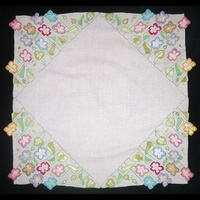 Салфетка квадратная бледно-розовая