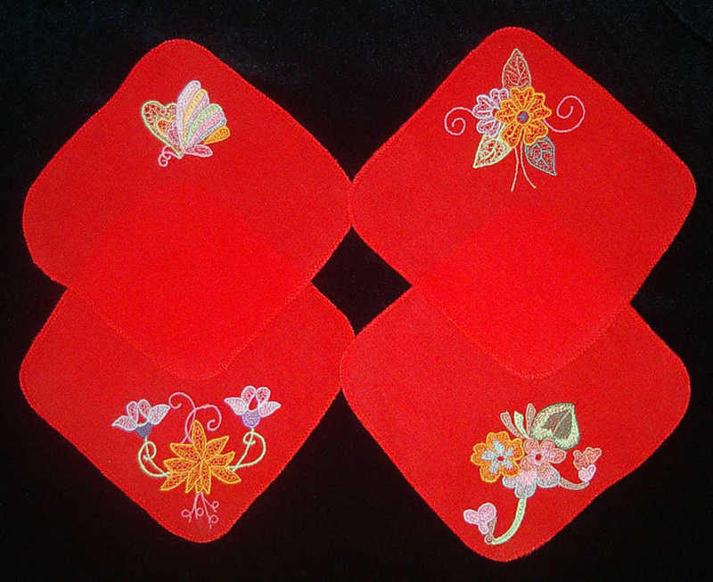 Набор салфеток для детских приборов на 4 персоны