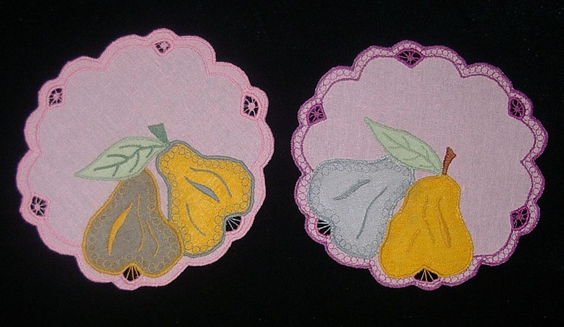 2 детские салфетки "груши"