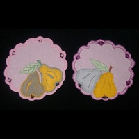 2 детские салфетки "груши"