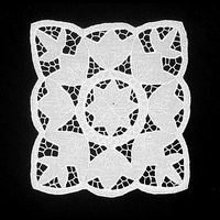 Салфетка квадратная белая