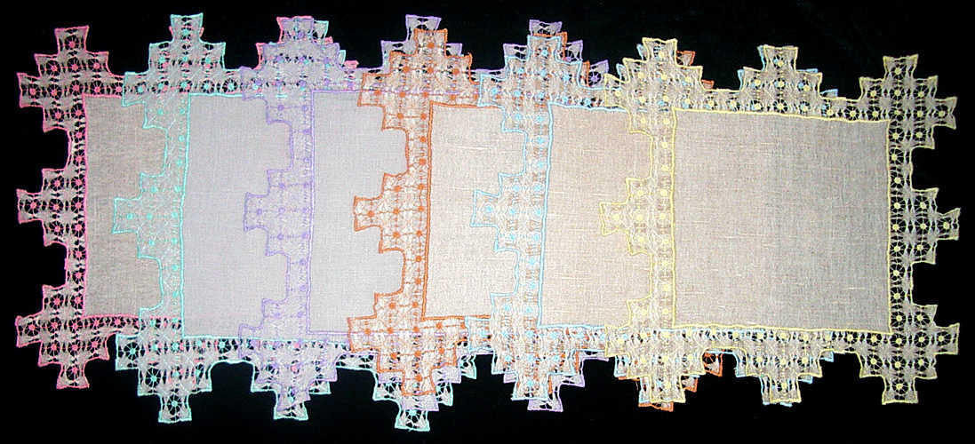 Набор салфеток из бортовой хб ткани для столовый приборов на 6 персон