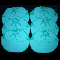 Набор салфеток темно-голубого цвета для столовых приборов на 6 персон