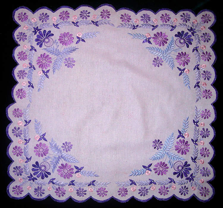 Салфетка квадратная светло-фиолетового цвета