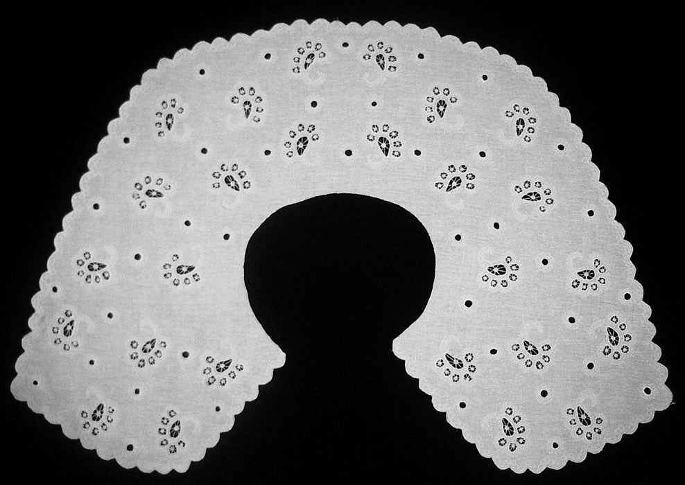 Воротник круглый белый