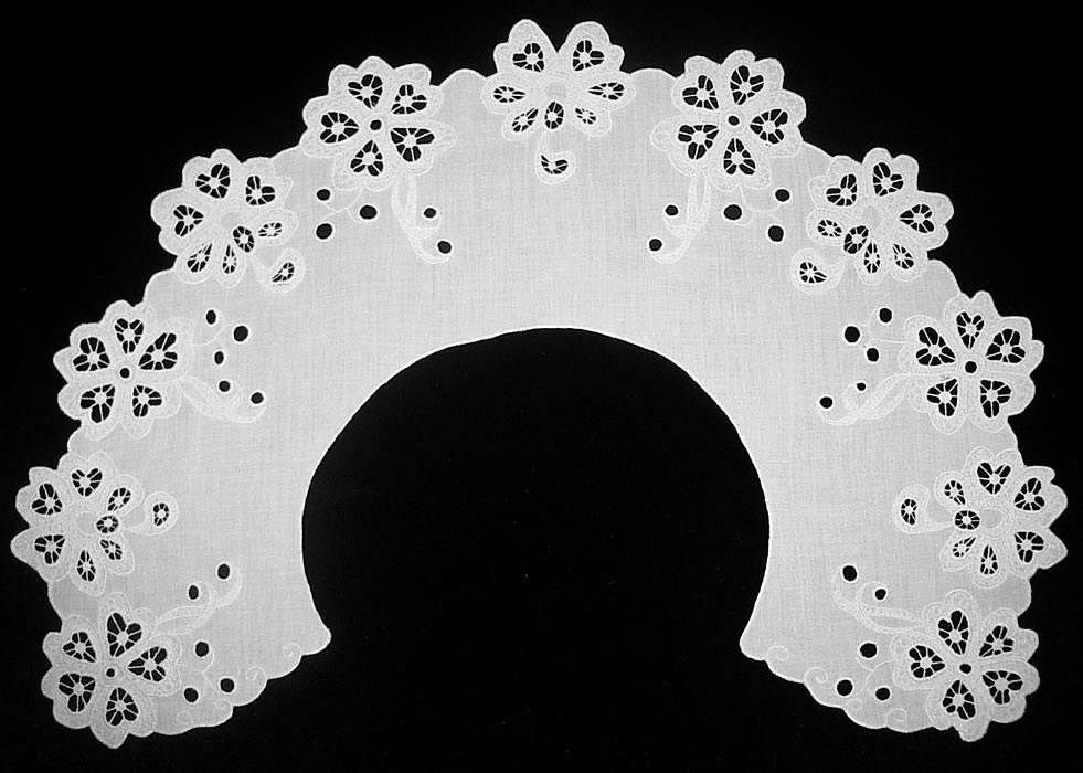 Воротник круглый белый