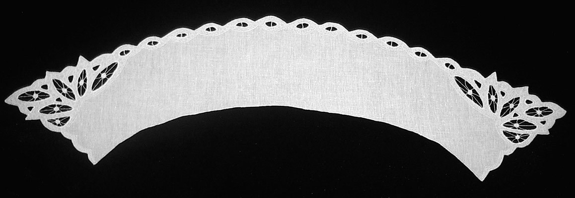 Воротник прямой белый