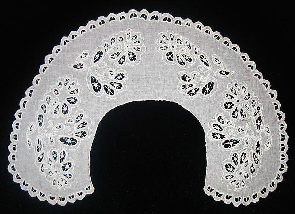 Воротник круглый белый