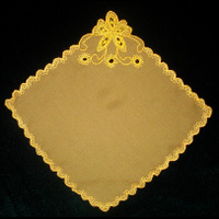 Носовой платок (органза горчичного цвета)