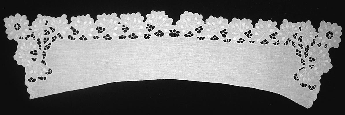 Воротник белый прямой