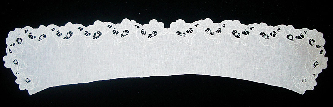 Воротник прямой белый