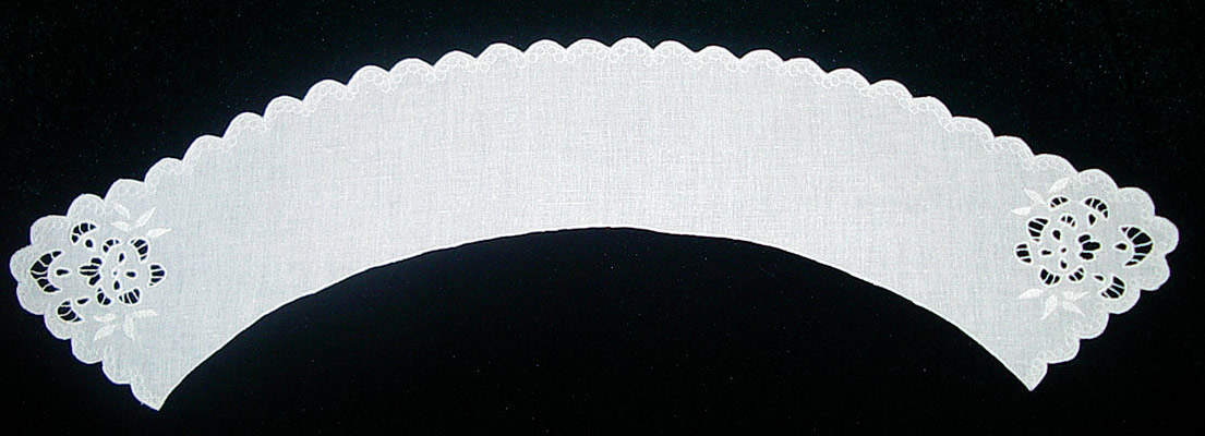 Воротник прямой белый