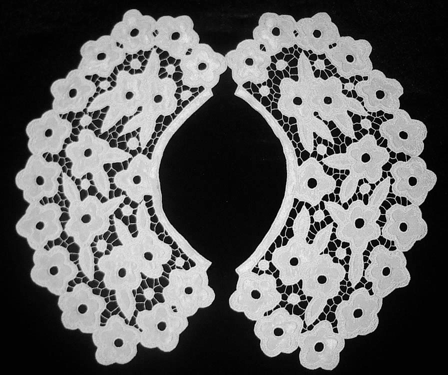 Воротник круглый белый