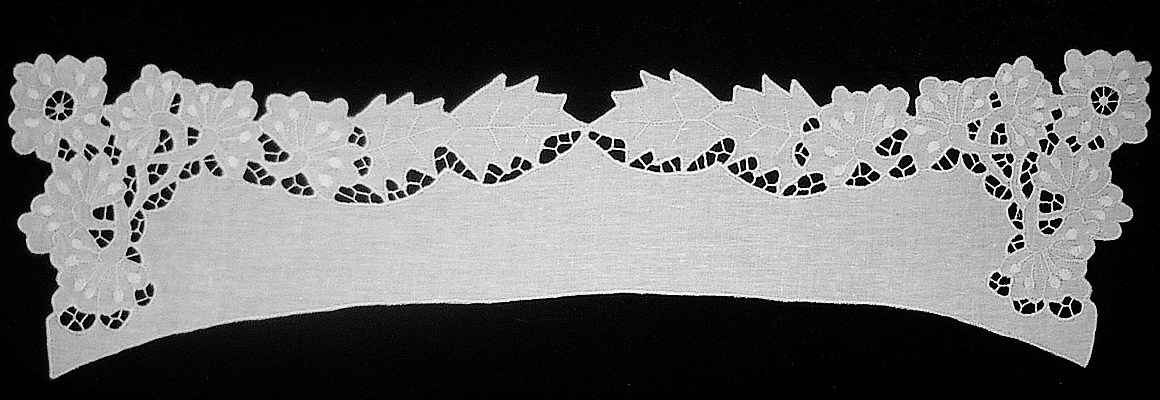 Воротник прямой белый