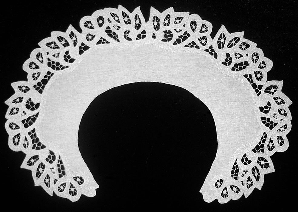 Воротник круглый белый