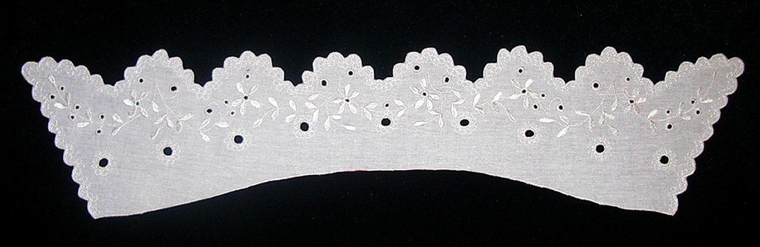 Воротник прямой белый