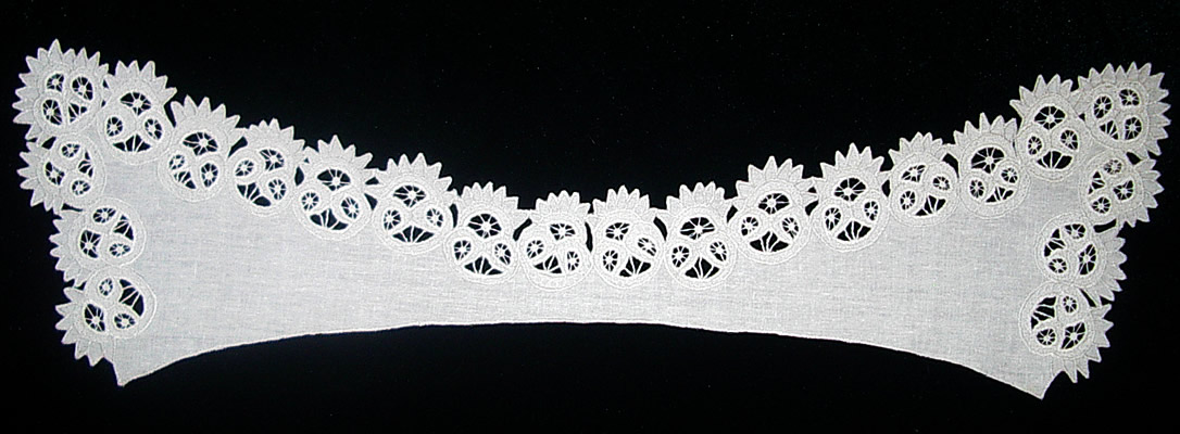 Воротник прямой белый