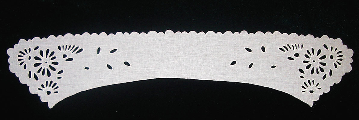 Воротник прямой белый