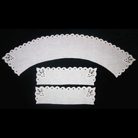 Воротник прямой белый и манжеты