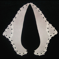 Воротник прямой белый из 2-х половиной