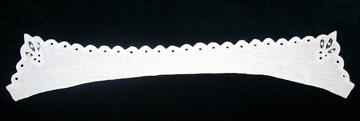 Воротник прямой белый